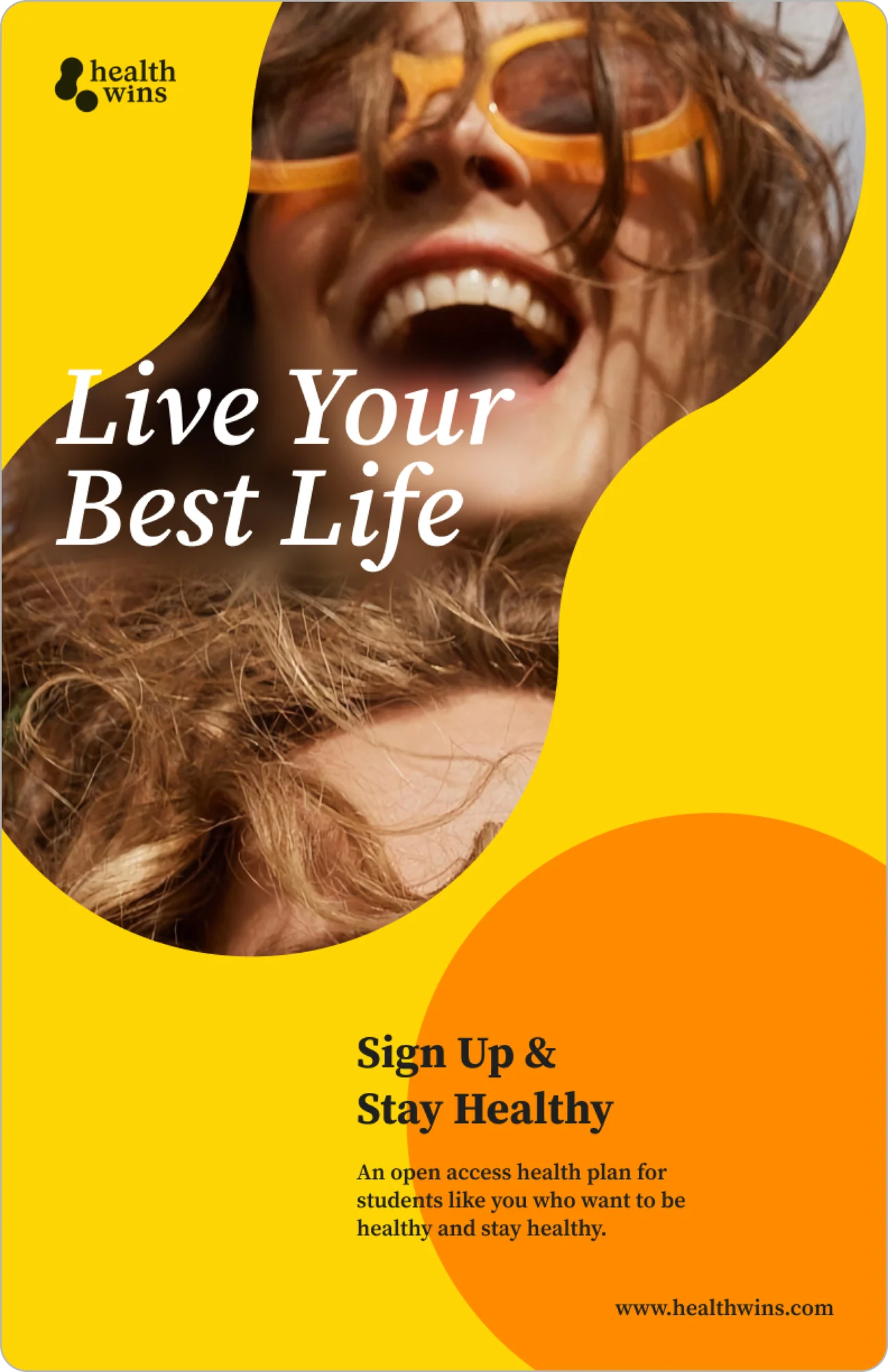 Health Wins poster: Live Your Best Life
