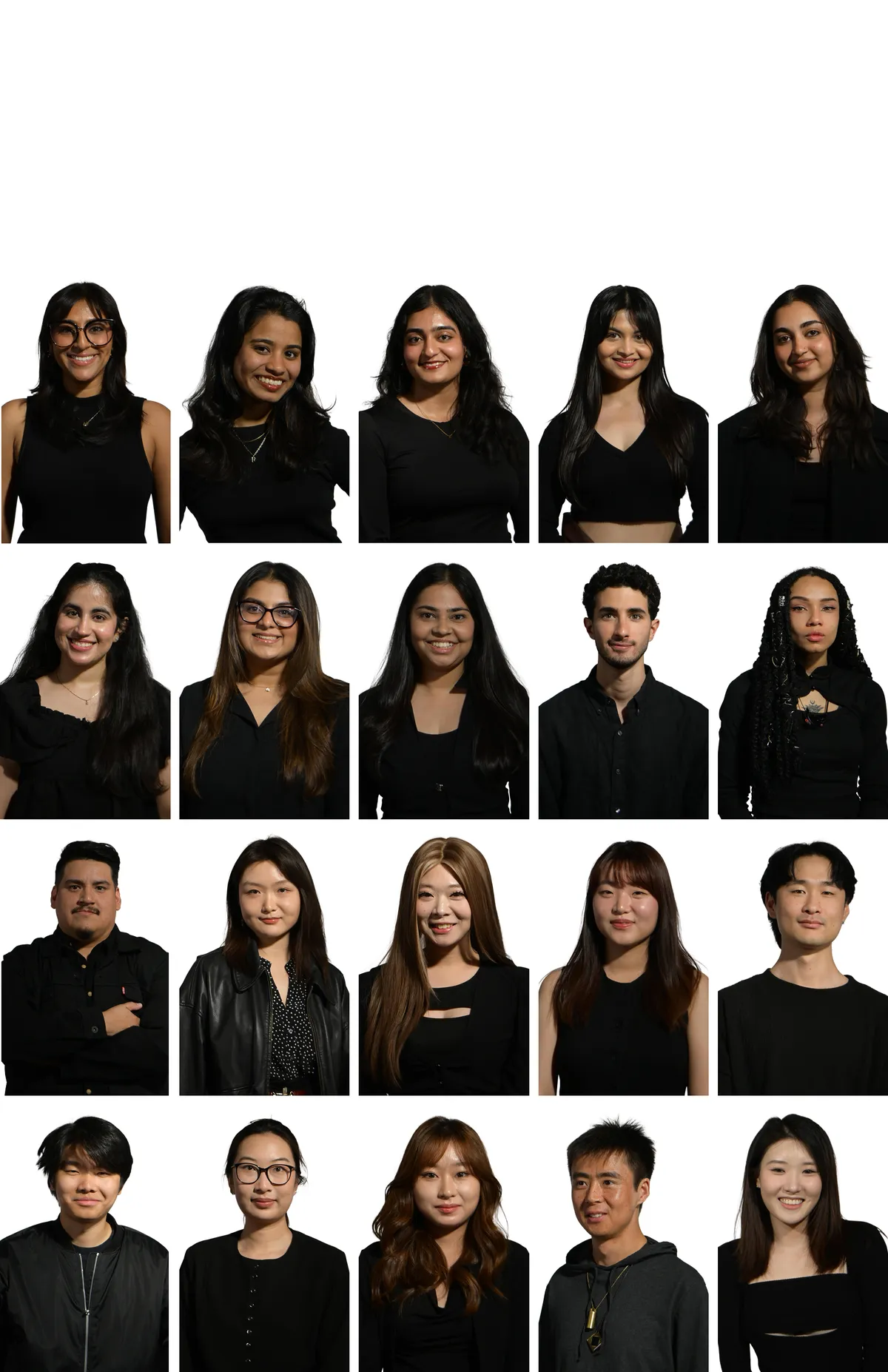 All twenty-one portraits, straight from the shoot