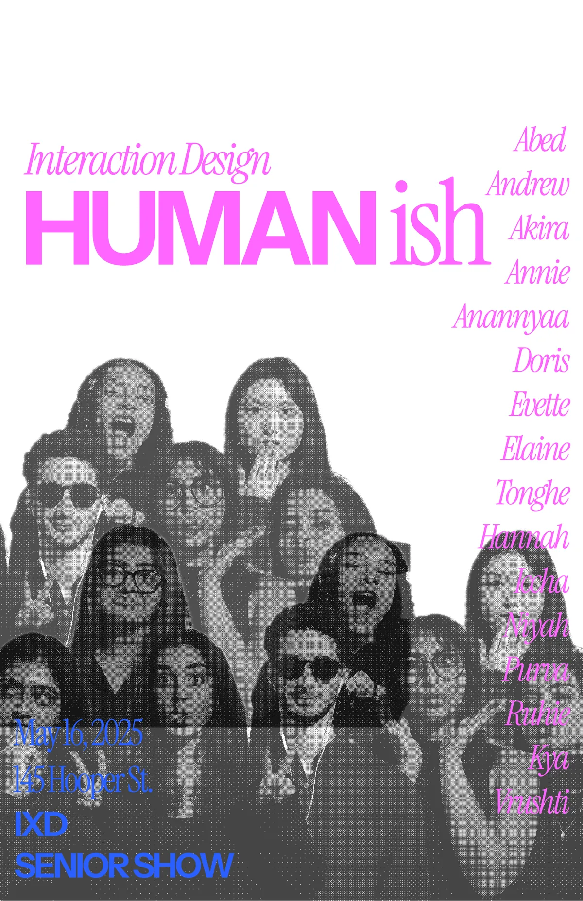 Exploration: pink serif with names