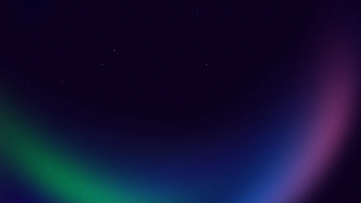 Aurora background: a quiet night