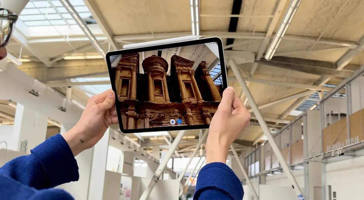 Petra in AR on an iPad