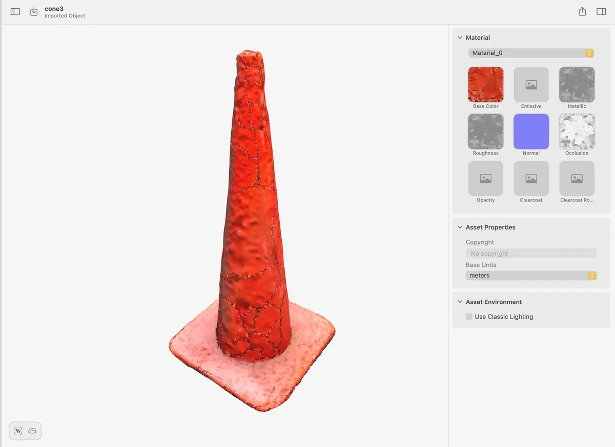 Reality Converter interface