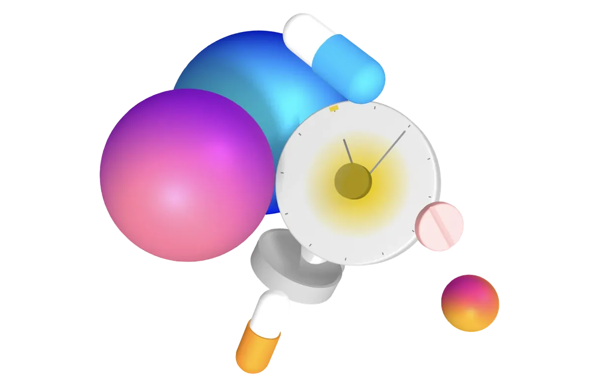 3D render of the reminder states
